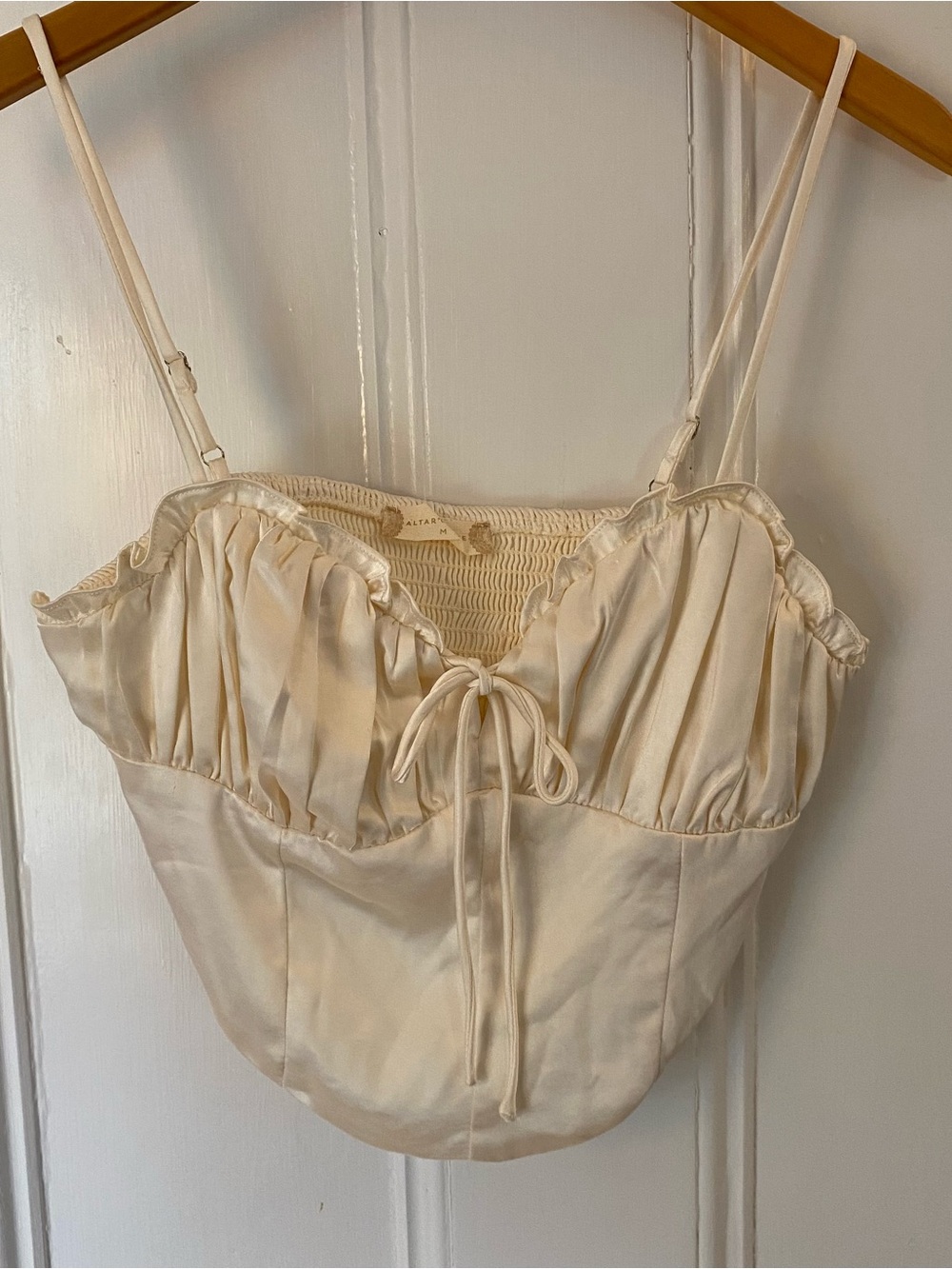 Altar’d State Corset Top Bustier Women’s M Cream Romantic Fairy Regency Coquette